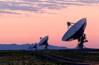 Radio Telescope at Sunrise