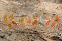 Handprint Pictographs in Cave Springs