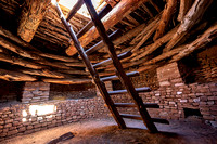 Inside of Three Kiva Pueblo